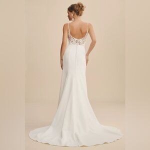 Jenny by Jenny Yoo Caleb Matte Crepe Fit & Flare Wedding Gown Anthropologie